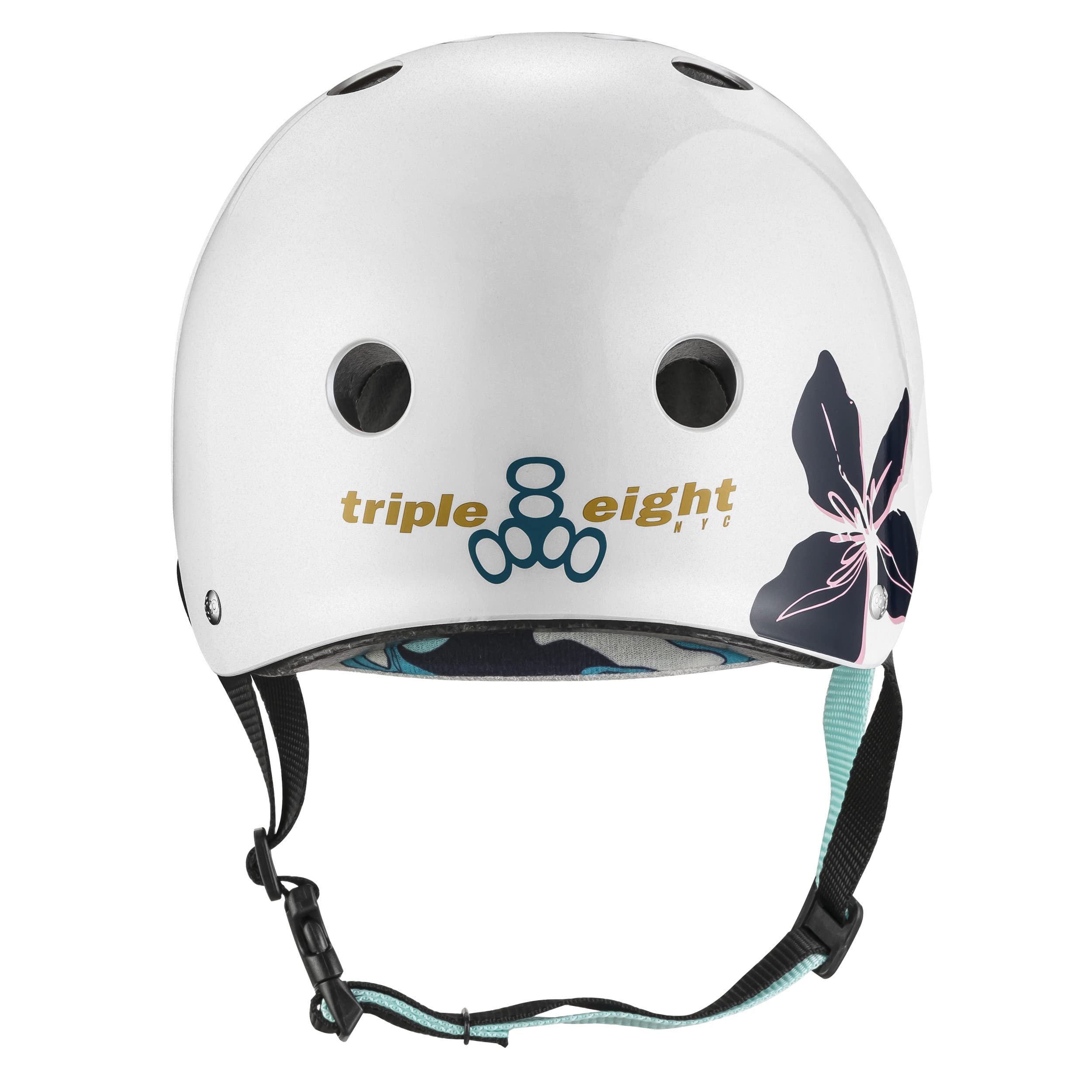 Triple Eight The Certified Sweatsaver Helmet For Skateboarding, Bmx, And Roller Skating, Carbon Rubber, Small/Medium