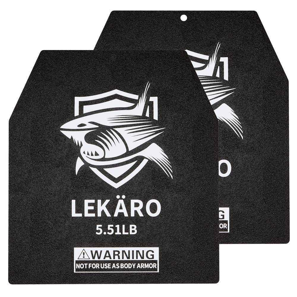 Weighted Vest Plates Pair for Tactical Vest Carriers, 9.8x11 Steel Weight Plates (5.51LB, 8.81LB, 15.43LB, 20.94LB), Rust-Proof 