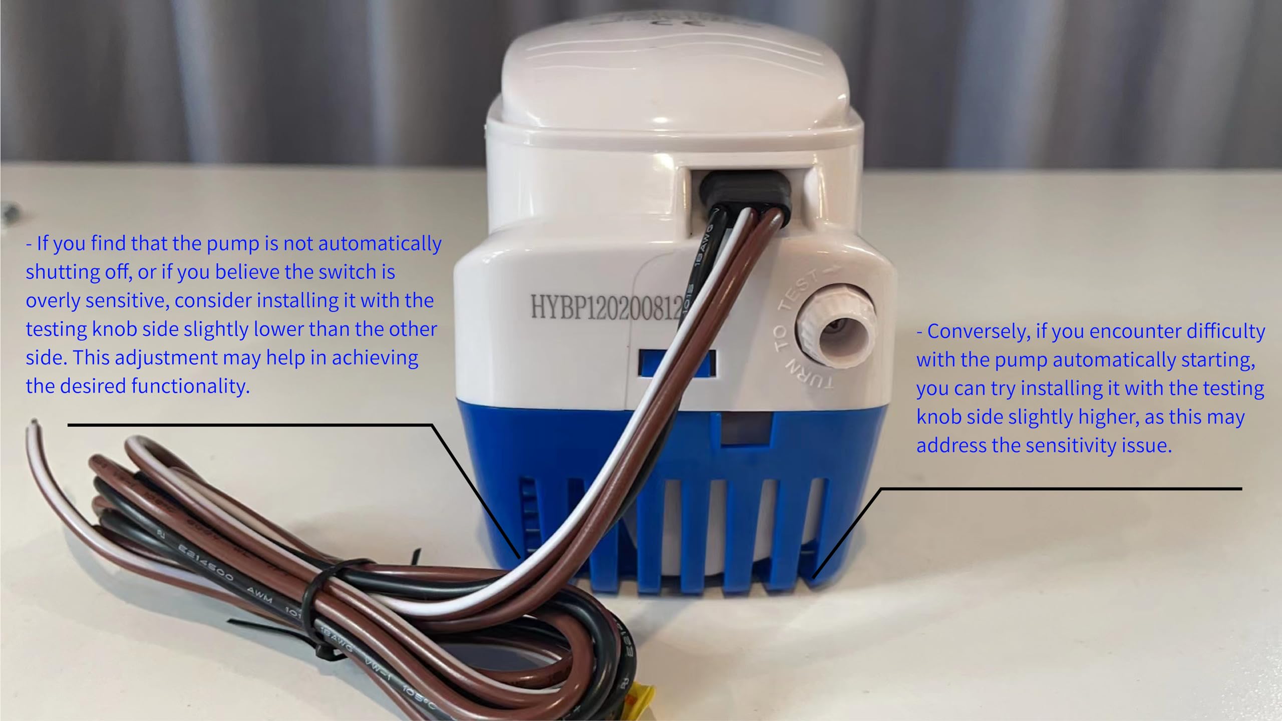Dontmiss Automatic Submersible Small Boat Bilge Pump 12V 1100Gph Auto With Float Switch Bilge Pump For Boat(Outlet Diameter:1 1/