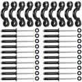 Clio 10 Pcs Kayak Pad Eyes Kit With 20 Tri-Grip Rivet Kit For Kayaks