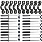 Clio 10 Pcs Kayak Pad Eyes Kit With 20 Tri-Grip Rivet Kit For Kayaks