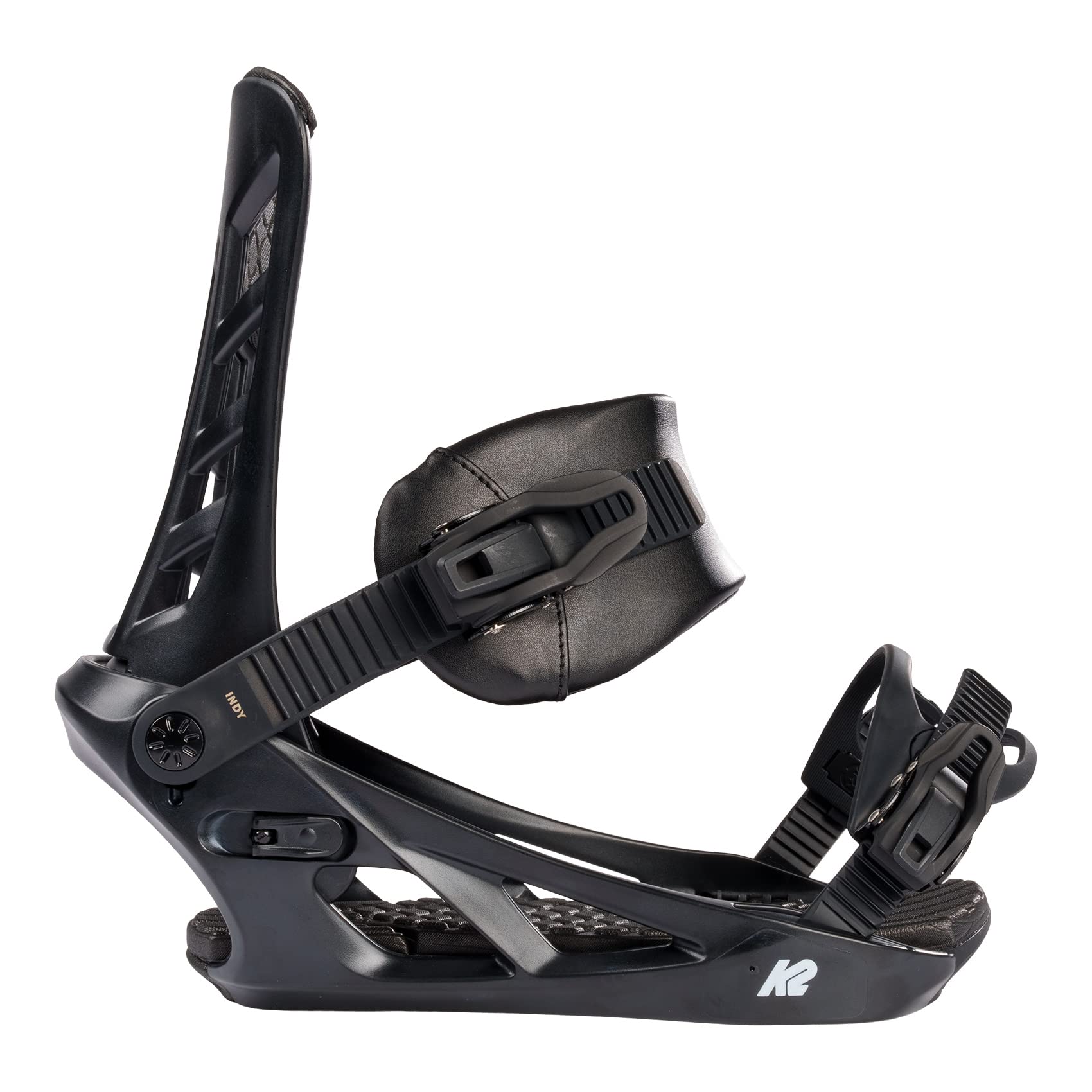 K2 Indy Mens Snowboard Bindings, Black, Xl
