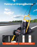 Vevor Striping Line Marking Machine, Heavy Duty Parking Lot Striping Machine With Adjustable Width, Compatible With Professional