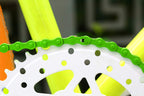 Zonkie Single-Speed Bicycle Chain 1/2 X 1/8 Inch 116 Links (Green, 1/2'' 1/8'' 116 Links)