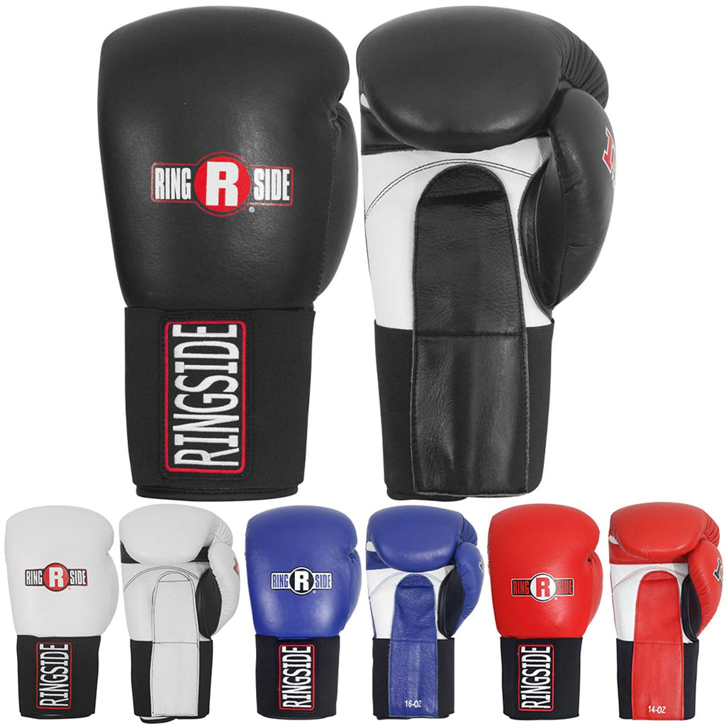 Ringside Imf Tech Sparring Elastic Boxing Gloves (Black, 16-Ounce)