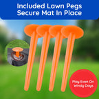 Giggle N Go Outdoor Games For Kids, Adults & Family - The Original Flarts Floor And Yard Darts Game With Inflatable Pins, Lawn P