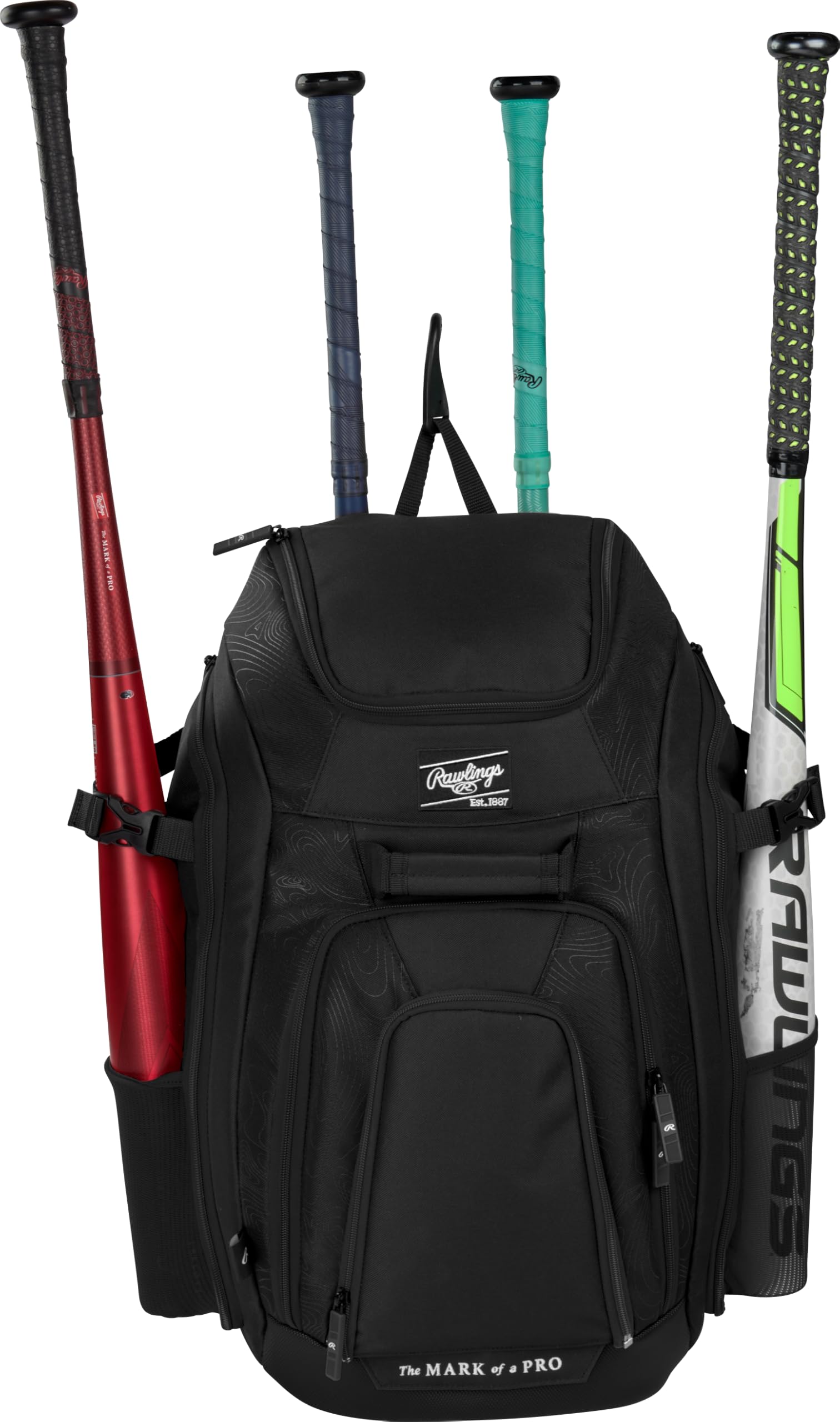 Rawlings | LEGION 2.0 Players Backpack | Baseball/Softball | BLACK