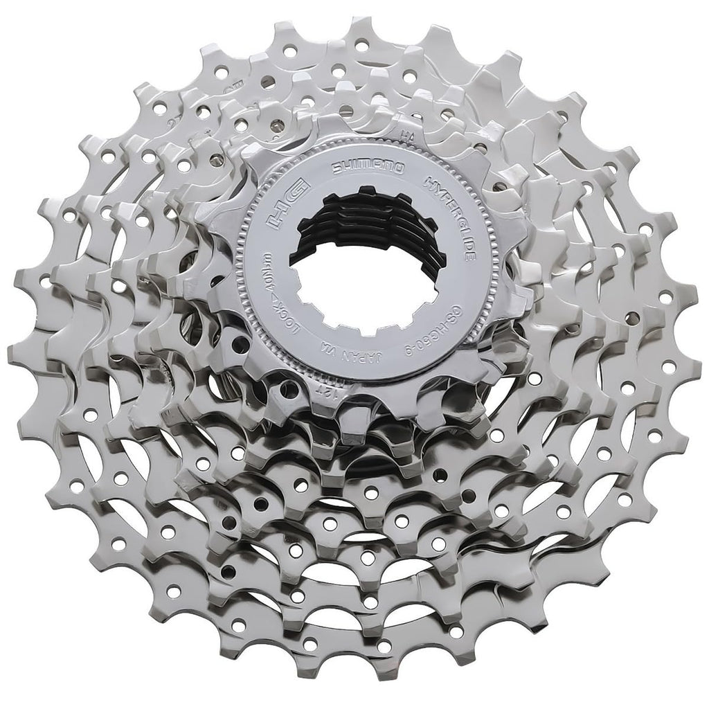 Shimano Men'S Cs-Hg50-9 13-25T Tiagra Hg50 9 Speed Cassette-Silver, 13-25 Teeth