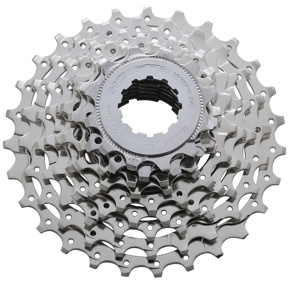 Shimano Men'S Cs-Hg50-9 13-25T Tiagra Hg50 9 Speed Cassette-Silver, 13-25 Teeth