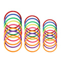 Hrlorkc 24Pcs Plastic Ring Toss Game Set Rings For Ring Toss For Kids Outdoor Games Plastic Carnival Rings Carnival Games For Ca