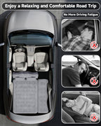 Umbrauto Truck Air Mattress Back Seat| Inflatable Car Camping Mattress Bed For Back Seat, Suv Blow Up Rear Seat Sleeping Airbed