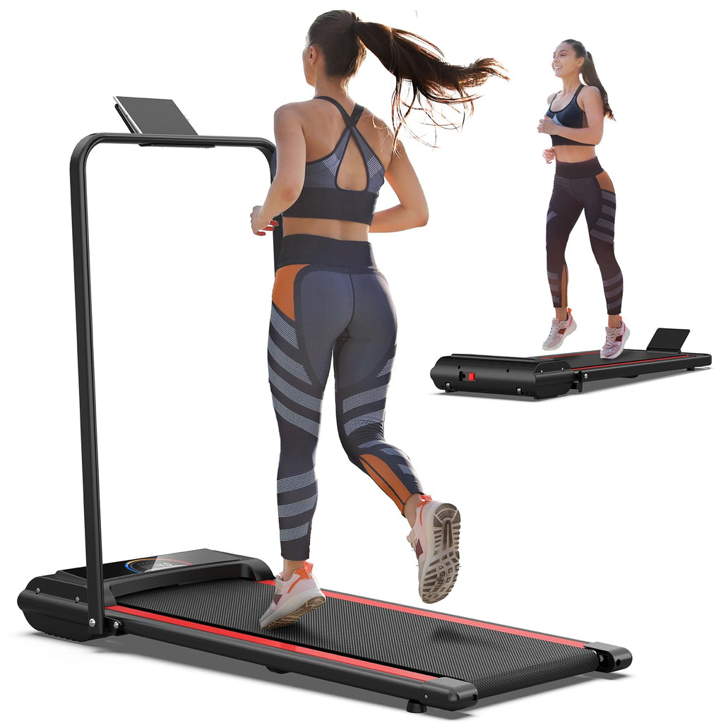 Walking Pad,Max 2.5 Hp Portable Under Desk Treadmill,265Lbs Capacity Installation-Free Small Treadmills For Home & Office,Remote