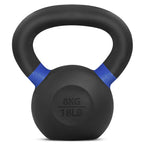 Yes4All Powder Coated Cast Iron Competition Kettlebell With Wide Handles & Flat Bottoms - 8 Kg / 18 Lb