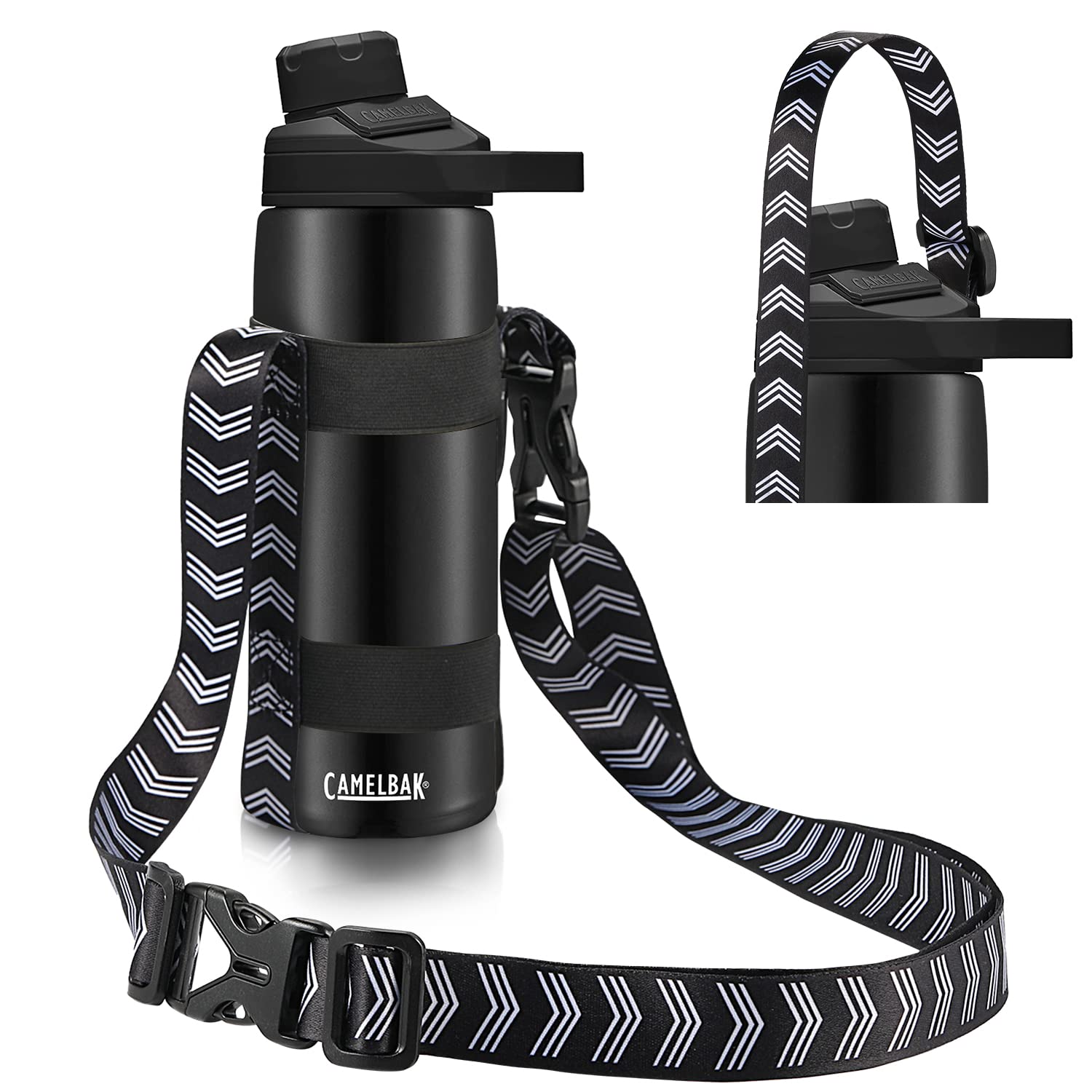Easyacc Water Bottle Handle Shoulder Strap, For 12Oz - 64 Oz Hydro Flask Wide Mouth Water Bottles And Universal Water Bottles, W