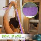 Gradient Fitness Stretching Strap For Physical Therapy, 12 Multi-Loop Stretch Strap 1'' W X 8' L, Neoprene Handles, Physical The