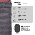 Teton Sports Celsius Xxl 0 Degree Sleeping Bag - 0F Cold-Weather Sleeping Bag For Men & Women - Camping Accessory & Winter Sleep