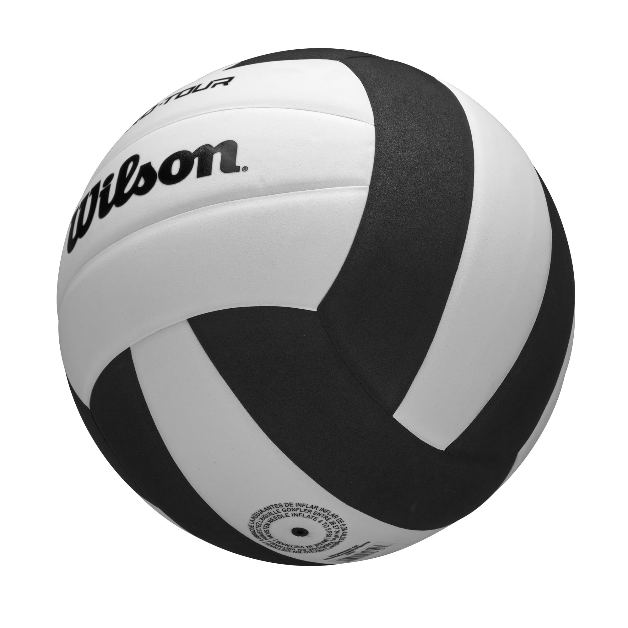 Wilson Pro Tour Indoor Volleyball - Black/White, Official Size