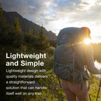 Osprey Renn 50L Womens Backpacking Backpack, Dark Charcoal/Gray Wolf