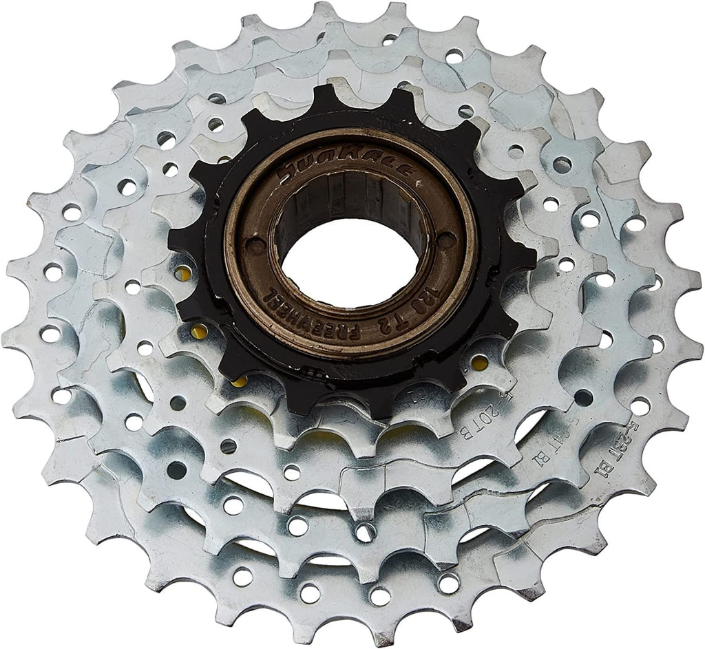 Sunrace 5-Speed Freewheel 14-28T, Silverblack