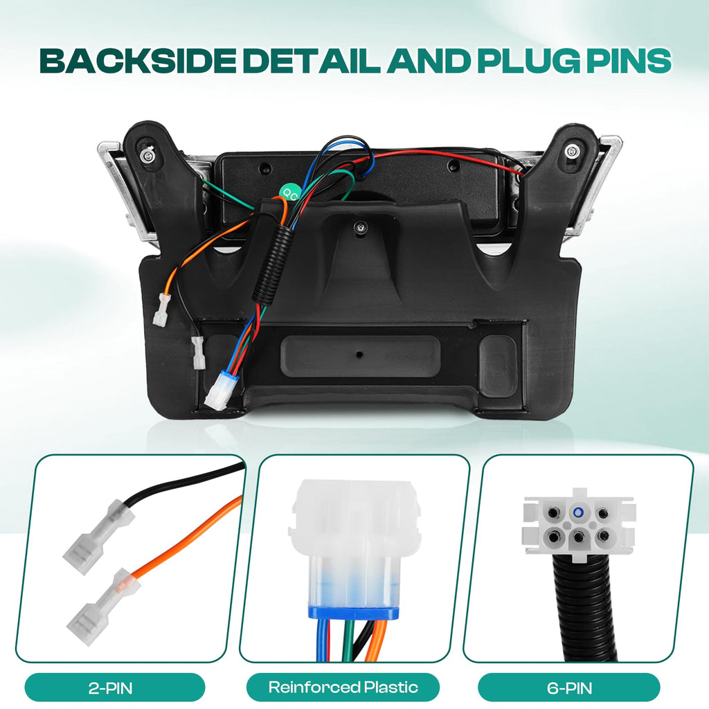 Drive-Up Club Car Precedent Led Head Light With Bumper Replacement Or Upgrade For 2004-Up Electric Golf Carts