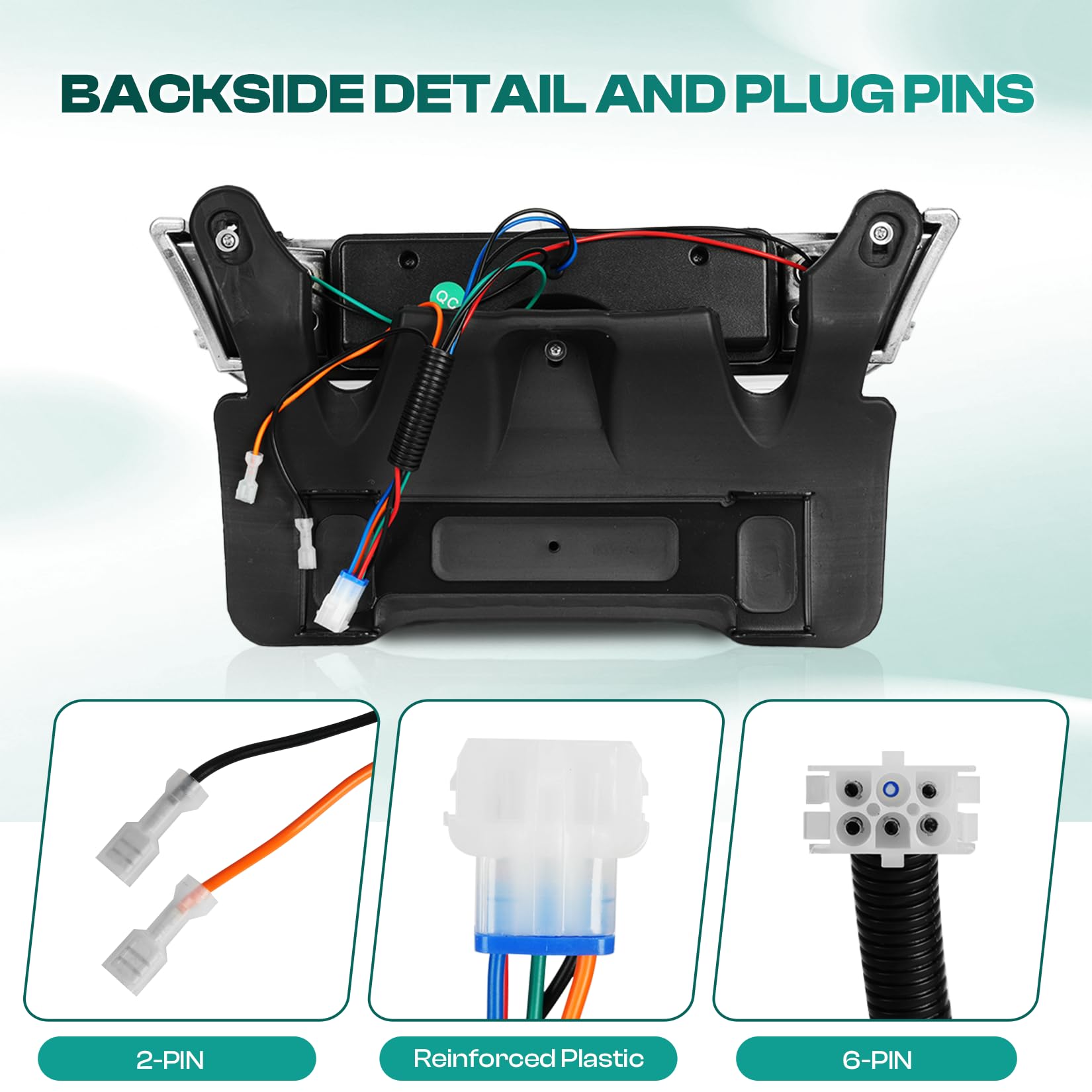 Drive-Up Club Car Precedent Led Head Light With Bumper Replacement Or Upgrade For 2004-Up Electric Golf Carts