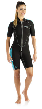Cressi Lido Short, Black/Aquamarine, 5/Xl