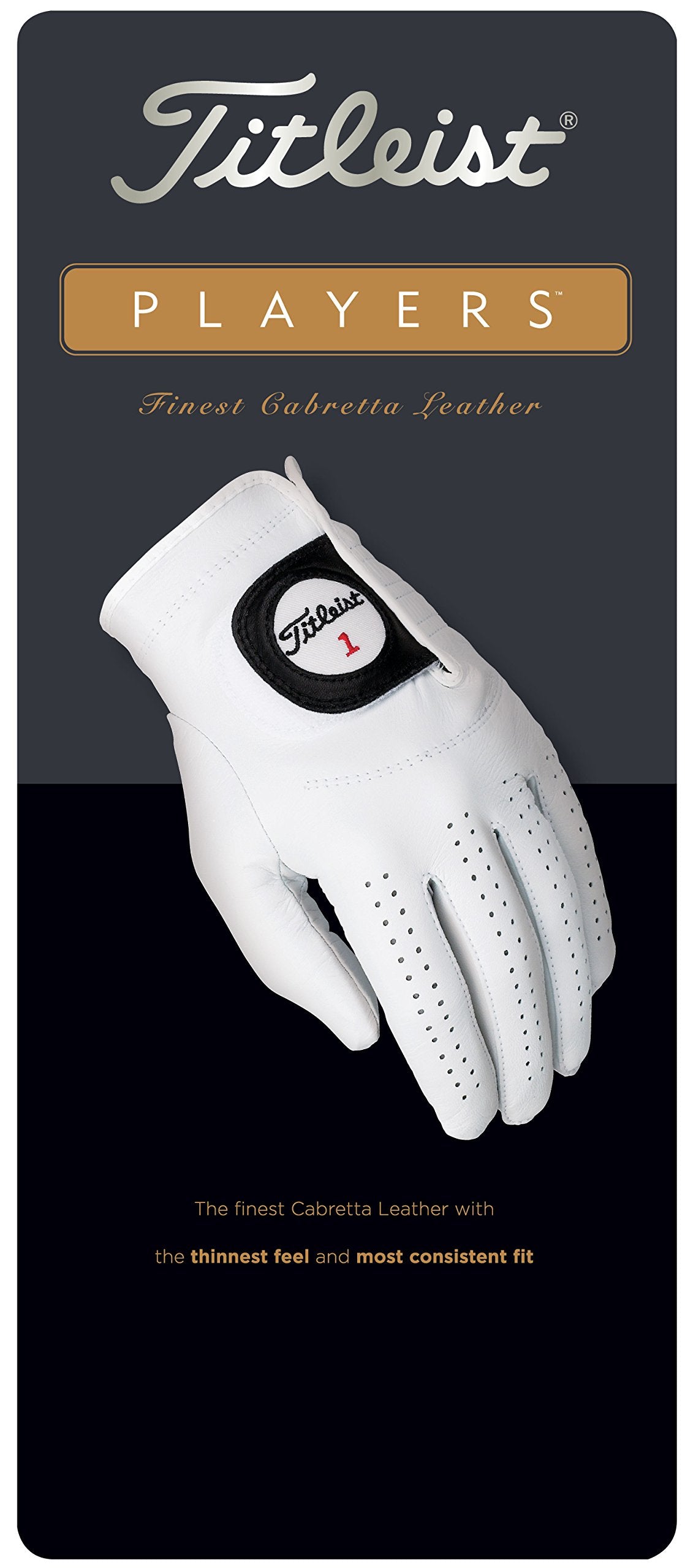 Titleist Players Mens Cadet Lh Pearl, White(Medium, Worn On Left Hand)