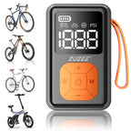 ZUZEE Mini Bike Pump, 150 PSI Portable Bicycle Pump with Gauge, 3X Faster & Auto Stop & Brushless Motor, Electric Bike Tire Pump
