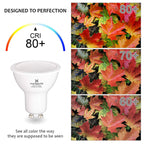 Hansang Gu10 Led Bulbs Lighting,Led 55 Watt Replacement 50W Halogen, 85-265Vac, 550 Lumens, 5000K (Daylight), 120A,Frosted Mr16