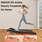 Under Desk Treadmill, Walking Pad Treadmill, 2.5 Hp 265 Lbs Low Noise Walking Pad Incline Led Display With Remote Control Walkin