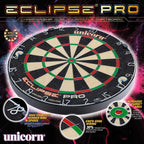 Unicorn Eclipse Pro Dart Board With Ultra Slim Segmentation - 30% Thinner Than Conventional Boards - For Increased Scoring And R