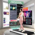 Walking Pad Under Desk, Funmily 2.5Hp Small Treadmill For Home/Office, 2025 Upgrade 3-In-1 Mini Treadmill With App, Remote Contr