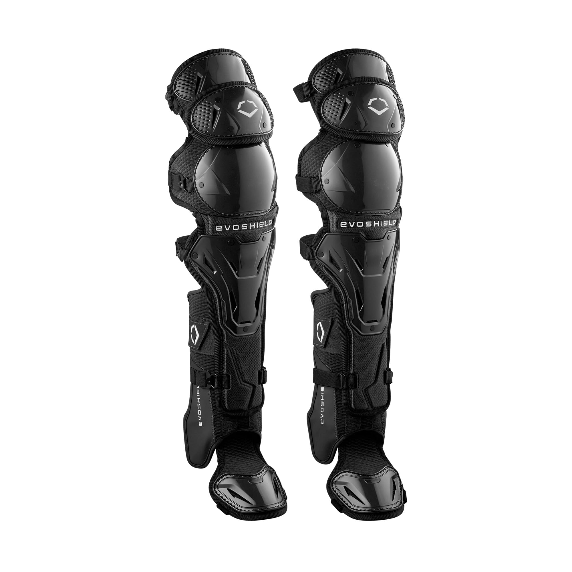 EvoShield Pro-SRZ 2.0 Baseball Catchers Leg Guards - Intermediate, Black