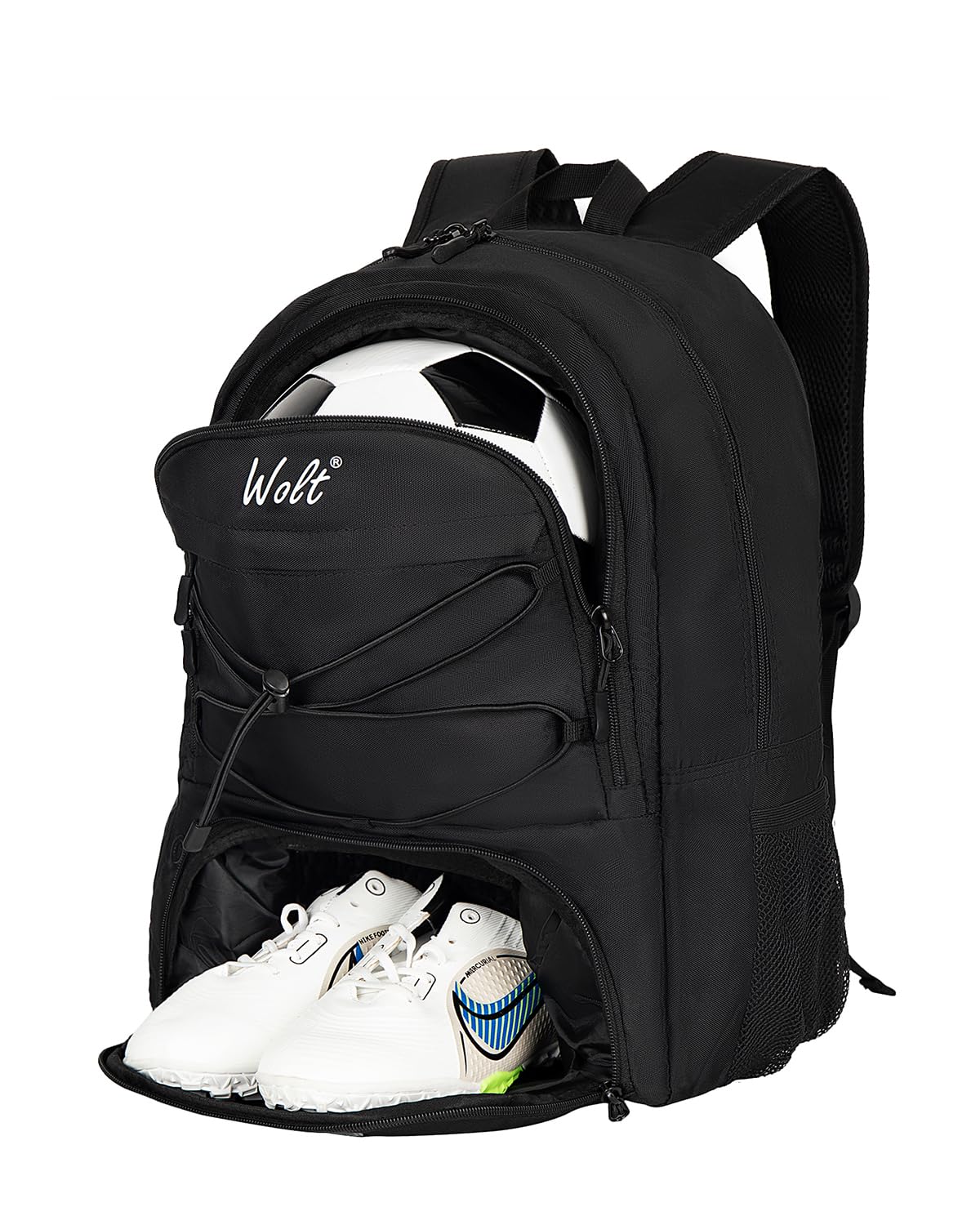 WOLT | Youth Soccer Bag, Soccer Backpack, Basketball Backpack with Cleat Shoe and Ball Compartments Sports Backpack for Volleyba
