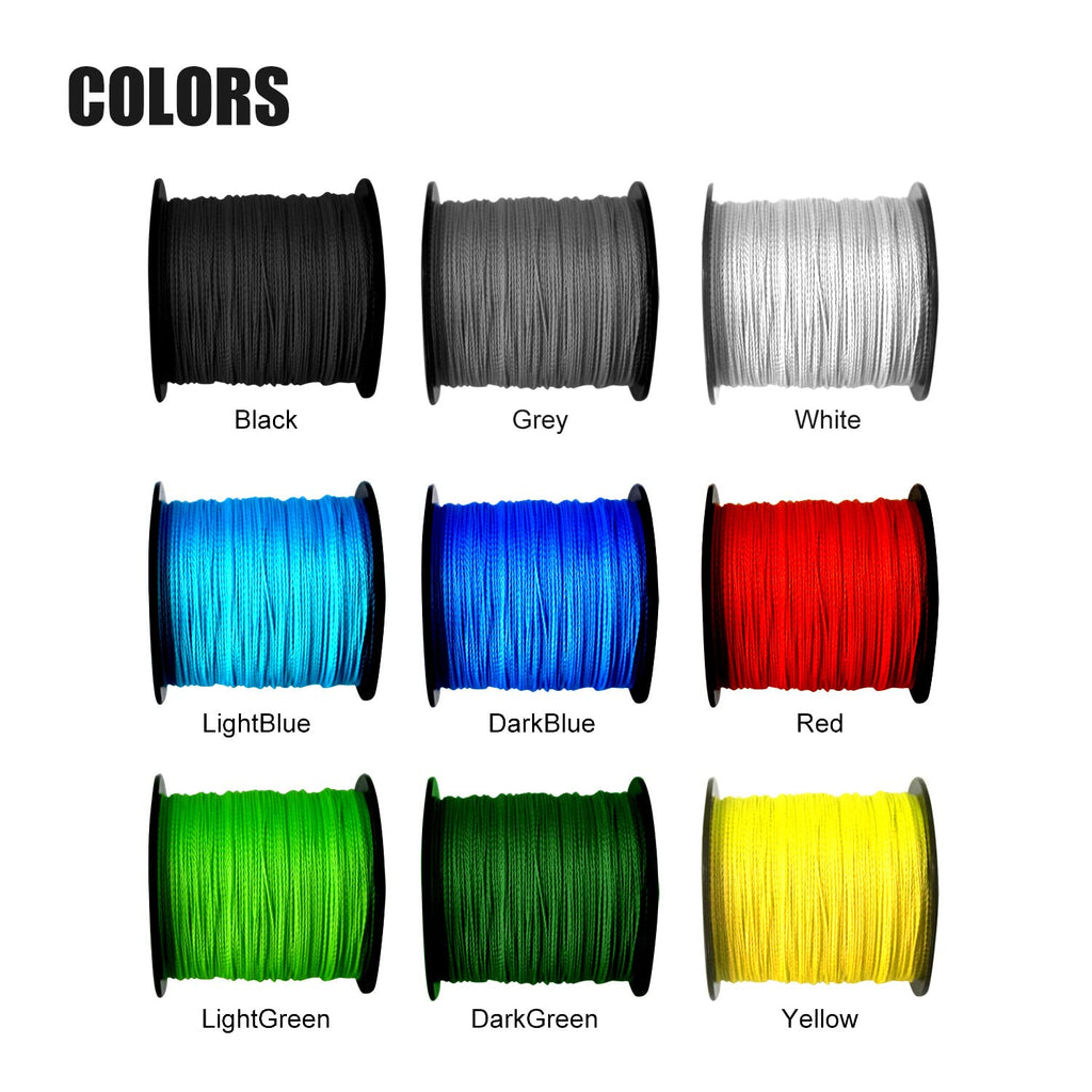 Dingbear 1093Yd/1000M 135Lb/0.60Mm Gray Super Strong Pull Generic Braided Fishing Line Fishing Lines Fishlines Fishingline