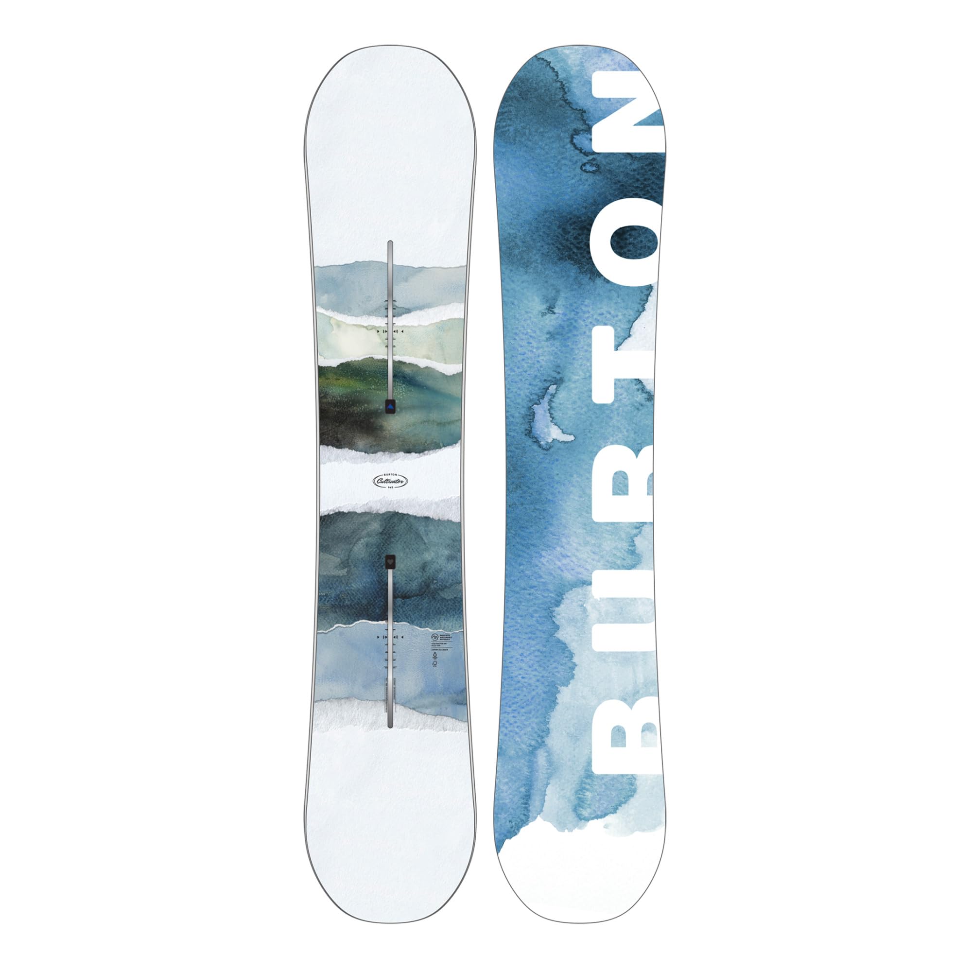 Burton Cultivator Flat Top Snowboard, 135cm, Watercolor