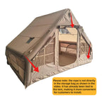 Inflatable Camping Tents With Hand Pump, Air Glamping Tents, Easy Setup Waterproof And Windproof Blow Up Tent, 4 Seasons Oxford