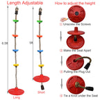 Xinlinke Tree Climbing Rope And Kids Disc Swing Seat Set Outdoor Backyard Playground Accessories