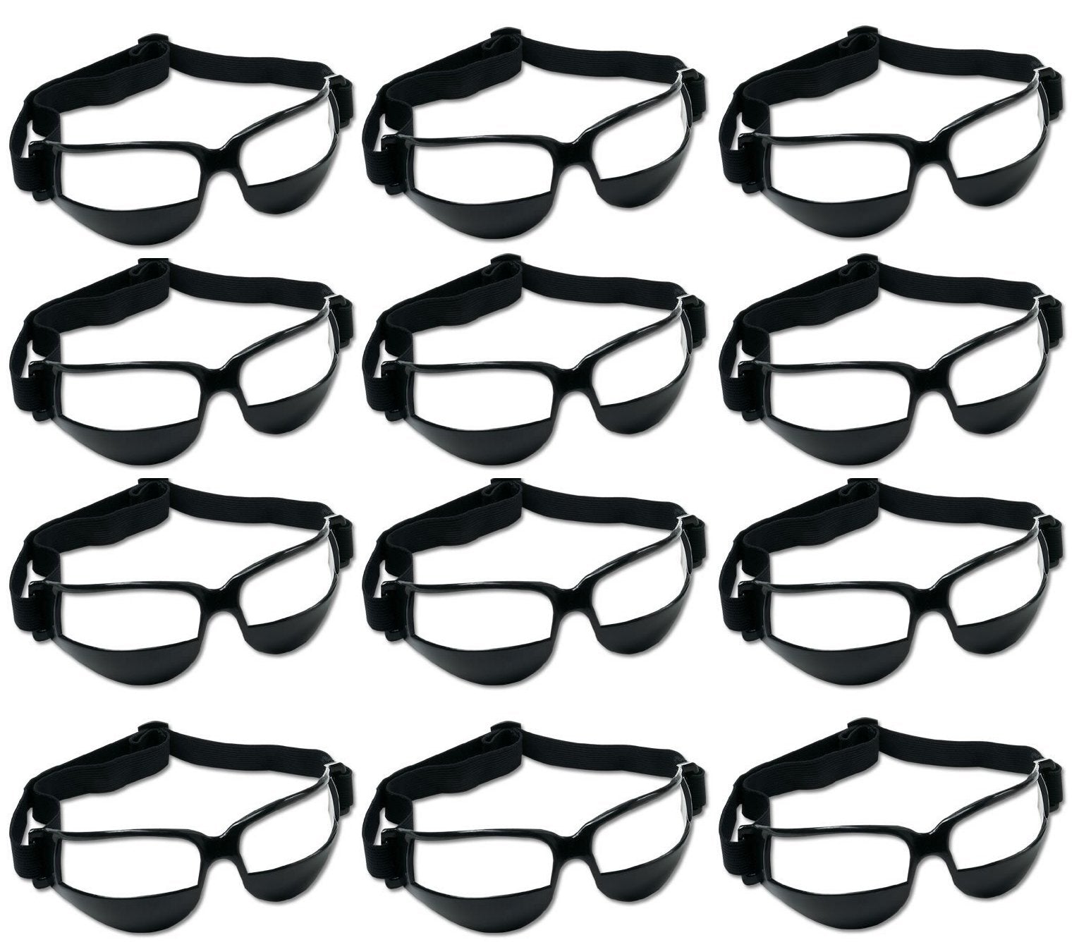 Unique Sports 12 Pack Dribble Specs Basketball Training Aid, Black, One Size Fits All