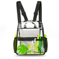 Mildbeer Mini Clear Backpack Stadium Approved 12x12x6 Clear Stadium Bag, Clear Bags for Concerts, Clear Festival Bag