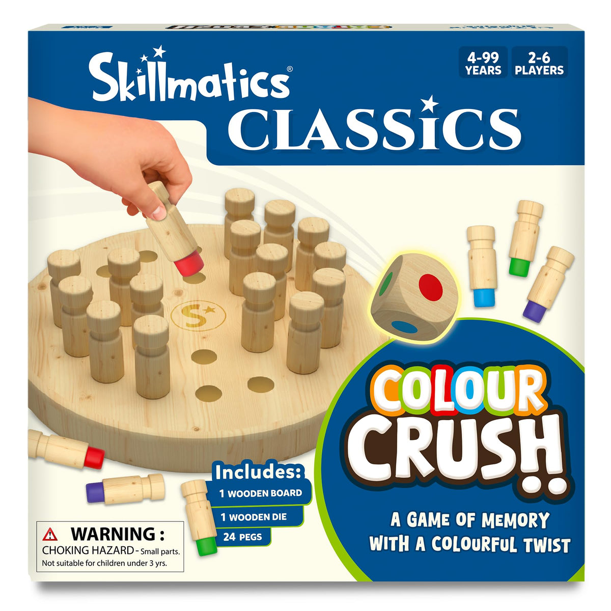 Skillmatics Colour Crush  Thrilling Memory Challenge, FastPaced Board & Travel Game, Perfect For Family Game Night, Brain Teas
