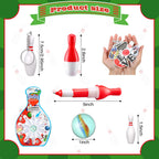 Deekin Bowling Party Favors 12 Pack Bowling Pin Keychain 12 Pcs Bowling Ballpoint Pen 12 Pack Mini Bowling Game Set 50 Pcs Bowli