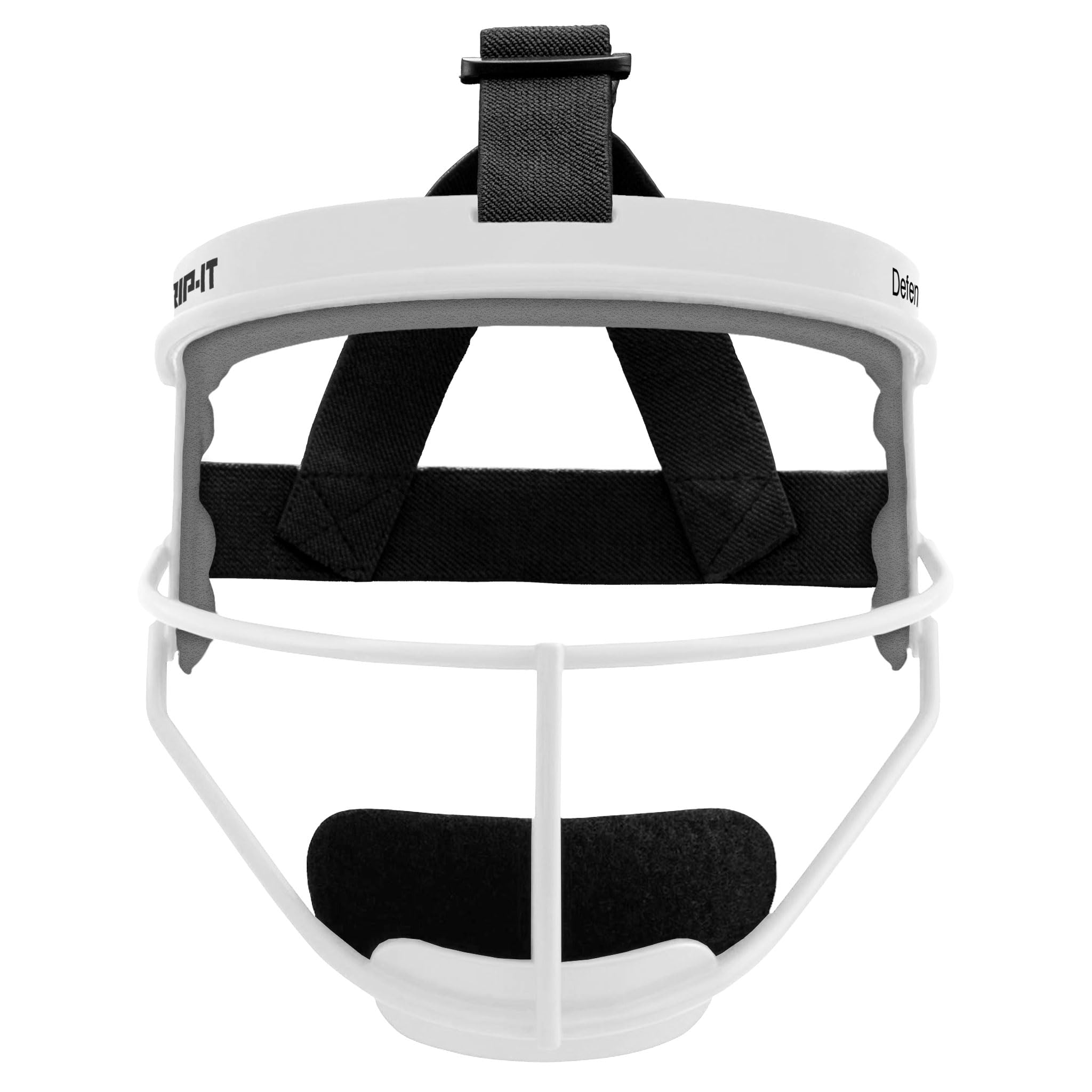 Rip-It Original Defense Softball Face Mask | Lightweight Protective Softball Fielder'S Mask | Youth | White