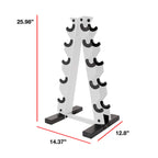 Cap Barbell A-Frame Dumbbell Weight Rack, White