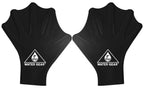 Water Gear Silicone Force Gloves - Aqua Fitness Gloves - Great For Workouts And Diving - Designed With Enhanced Grip (Black, Lar