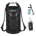 Piscifun Dry Bag, Waterproof Floating Backpack 40L with Waterproof Phone Case for Boating, Kayaking, Fishing, Black 40L