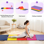 Gymnastics Mats Foldable Tumbling Mats Portable Gymnastics Exercise Mat Thick Gymnastics Tumbling Mats Pad Home Exercise Panel M