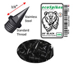 Ecospikes Stainless Steel Track And Cross Country Spikes (3/8'' Black, 100X)