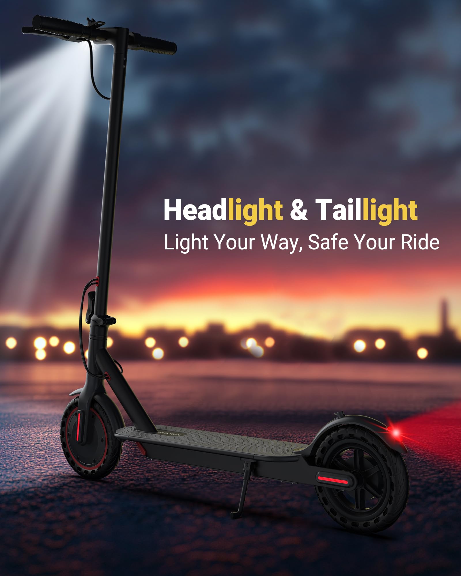 Electric Scooter, 8.5 /10 /14 Tire, 16/19/22 Mph Top Speed, 12/22/27/28/49 Miles Long Range, Folding Escooter for Adults and Tee