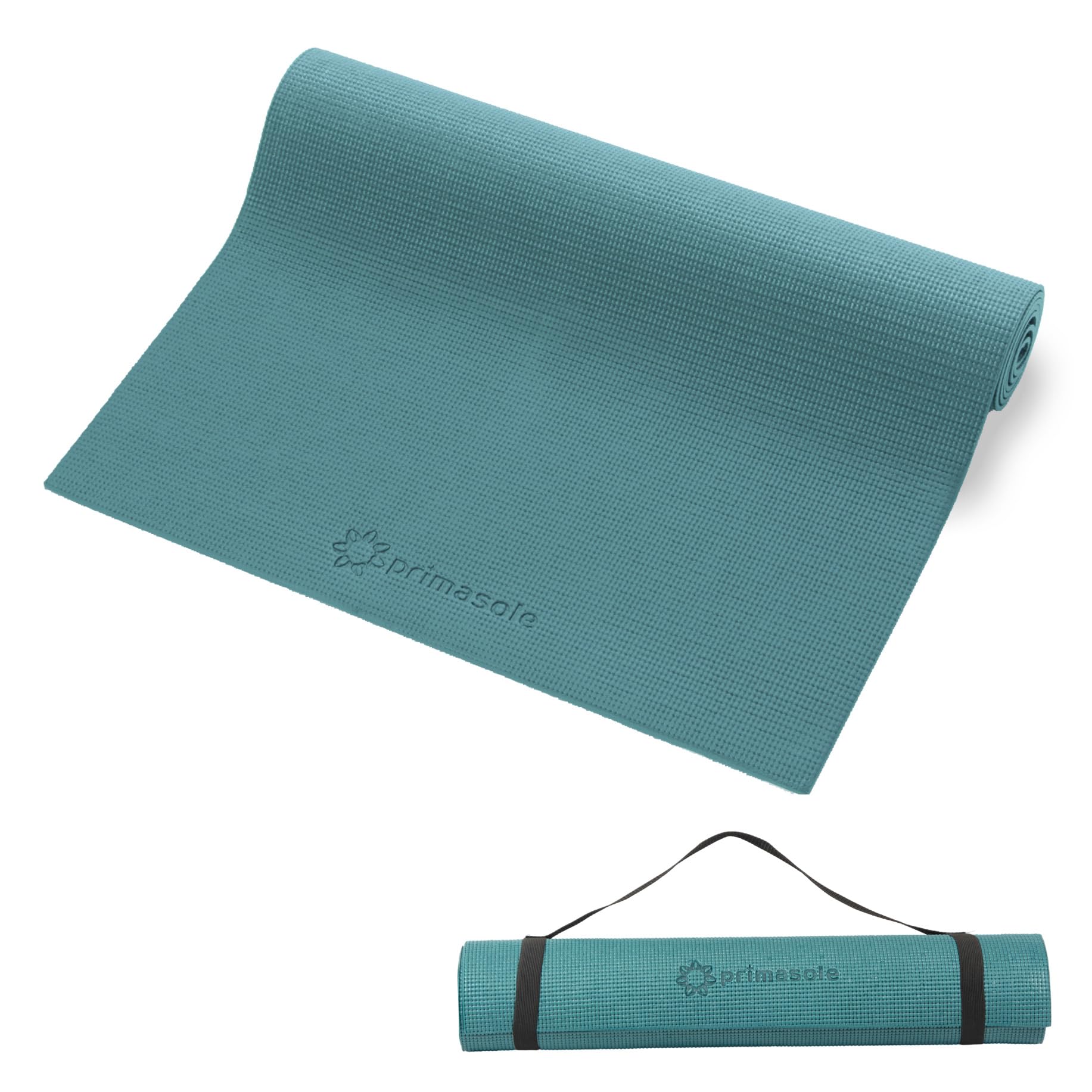 Primasole Yoga Mat With Carry Strap For Yoga Pilates Fitness And Floor Workout At Home And Gym 1/4 Thick (Jango Green Color) Pss
